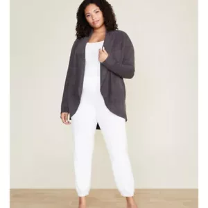 Barefoot Dreams Carbon Cozychic Lite Circle Cardigan, Size L/XL - Picture 1 of 7