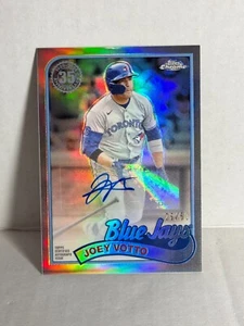 2024 Topps Chrome update auto joey votto refractor /50 SSP 35th anniversary jays - Picture 1 of 1