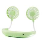 COOLING DUAL NECK FAN rechargeable micro USB cool air for work home office Desk