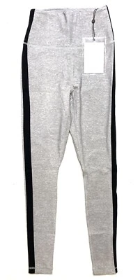 WARDROBE NYC Womens Stripe Sport Leggings Heather Grey (MSRP $250) - Image 1 of 3