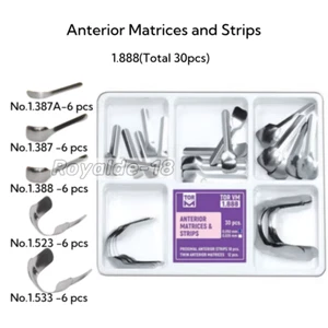1.888 TOR VM Dental Proximal Anterior Strips Metal Matrices Band Twin Matrix - Picture 1 of 6