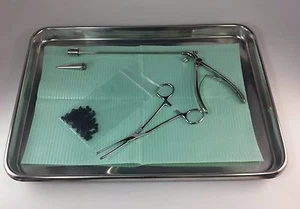 Juego de ligadores hemorroidales McGivney fórceps rectales anales 7,5" 100 anillos tóricos bandeja plana - Imagen 1 de 7