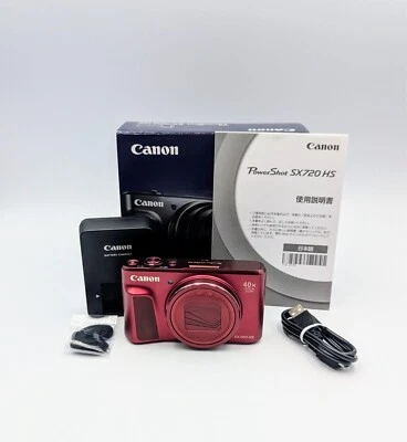 Canon PowerShot SX720 HS 20.3MP Compact Digital Camera Red Top Mint From Japan - Image 1 of 4