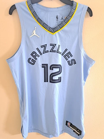 AUTHENTIC Nba 75 Ja Morant Memphis Grizzlies Statement Jersey 48 Large 2021-22 Cover