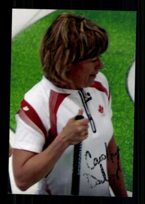 Carolyn Darbyshire Foto Original Signiert Curling + A 239124 - Bild 1 von 2