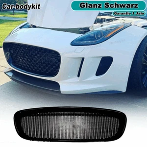 Glanz Schwarz Front Kühlergrill Frontgrill Grill Für Jaguar F-type Coupe 2013-16 - Afbeelding 1 van 8