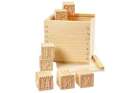Paint It Yourself Wooden Box With Letter Cube Blocks Eco-Friendly Plastic Free