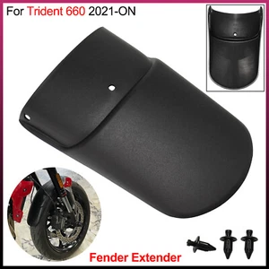 1 Pcs of Front ABS Plastic Fender Extender With rivets For Trident 660 2021-ON - Picture 1 of 16