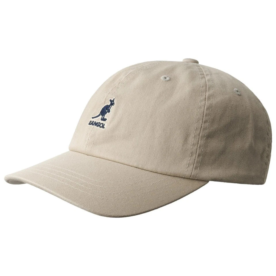 Kangol промытый бейсбол 792179673511 новый Мужская шляпа хлопок хаки один размер - Изображение 1 из 1