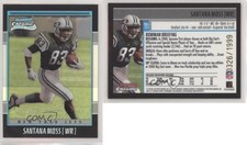 2001 Bowman Chrome Rookie Refractor /1999 Santana Moss #178 Rookie RC