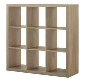 9-Cube Storage Organizer, Wood, Natural - Picture 1 of 4