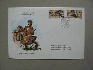 SWA NAMIBIA, cover FDC1978, Bushmen ostrich eggs - Picture 1 of 1