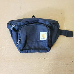 Carharrt Black Hip Sack Bag Waist Fanny Pack Adjustable Strap Nylon NEAR MINT - Picture 1 of 8