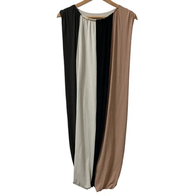 LANVIN Panel Stripe Stretch Balloon Dress, Size 36, Multicolor Women USED - Image 1 of 4