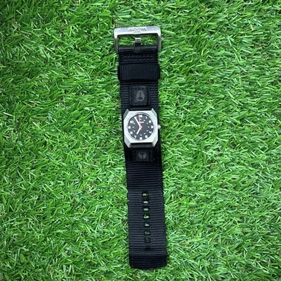 Nixon The Small Scout Women Black Nylon Bund Strap Quartz Analog 28mm Watch 7" - Image 1 of 4