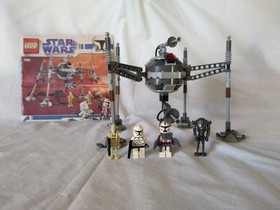 LEGO Star Wars: Separatist Spider Droid (7681) 99% complete w/ 4 minifigs