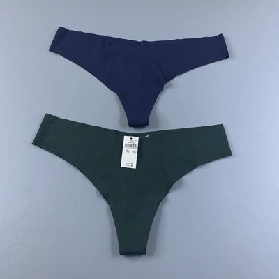 Paquete de 2 bragas de tanga suaves azules superchill verde talla grande Aerie para mujer nuevas con etiquetas Foto 1 de 4