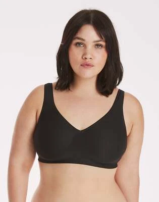 Hanes Bra Wirefree Wide SmoothTec Band  ComfortFlex Fit Unlined cups Lightweight - Image 1 of 4