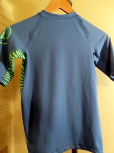Boy's VOLCOM Size L 12 Blue Swim Surf Top Shirt Anti UV - Picture 1 of 4