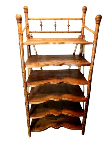 Antique Bamboo Etagere - English 1890's Cover