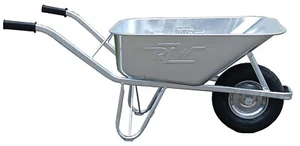 Carretilla completamente galvanizada en caliente "Bauprofi 100" con marco de tubo OVAL - Imagen 1 de 1