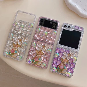 For Samsung Galaxy Z Flip 7/6/5/4/3 Phone Case Cover Diamond Vase Luxury Fashion - Picture 1 of 16