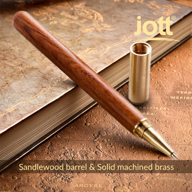 Sandalwood and Solid Brass Pen