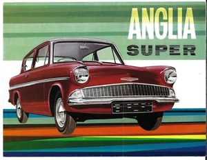 Ford Anglia Super 1200 123E 1962-1963 UK Market Foldout Sales Brochure 105E - Picture 1 of 2