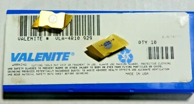 10 NUEVOS INSERTOS DE CARBURO VALENITE NA 4R10 GRADO 929 N157S Foto 1 de 4