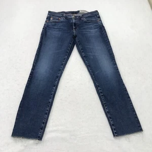 AG Adriano Goldschmied Jeans Womens 29 R Prima Ankle Raw Hem AG-ED Denim - Picture 1 of 20