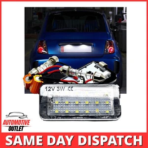 2X LED Plaque D'Immatriculation Feu Lampe Canbus Blanc pour Fiat 500 500C 595 - Imagen 1 de 13