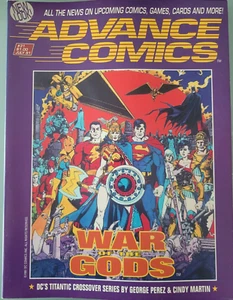 ADVANCE COMICS #31 July 1991 PREVIEW MAGAZINE WAR OF GODS GEORGE PEREZ COVER! - Picture 1 of 2