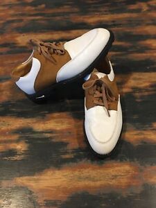 Nike Air Comfort - Bella Last Golf Shoes - Brown And White Size 7