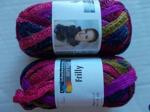 Schachenmayr SMC Frilly ruffle mesh scarf yarn, Passion, lot of 2 (30 yds ea) - Picture 1 of 2