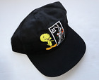 Vintage Looney Tunes Stamp Collection Snap Back Hat, Tweety Bird/Bugs Bunny, Ds
