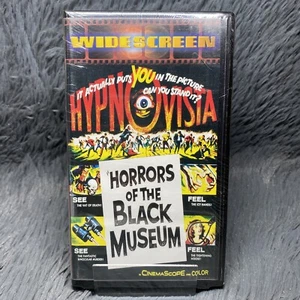 Horrors of the Black Museum VHS 1998 Clamshell Wide Screen CinemaScope SEALED - Picture 1 of 6