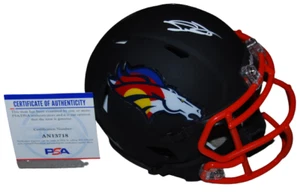 DREW SANDERS signed (DENVER BRONCOS) custom mini football helmet PSA/DNA AN13718 - Picture 1 of 2