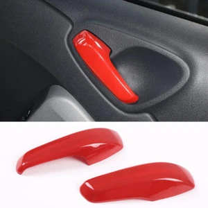 2x Cubierta roja del panel de manija de puerta interior ABS apta para Mercedes-Benz Smart 2010-2014 - Imagen 1 de 8