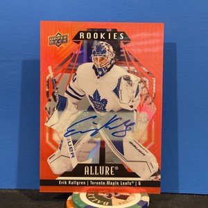 2022-23 Upper Deck Allure Hockey 115 ERIK KALLGREN Rookie red rainbow