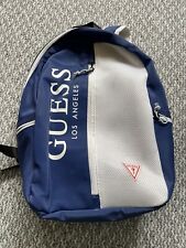 Mens Guess Backpack Blue rarely used VGC Free P&P More Listed (L40)