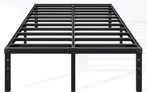 18 Inch King Bed Frame - Sturdy Metal Platform King Size, No Box Spring Needed, - Picture 1 of 7