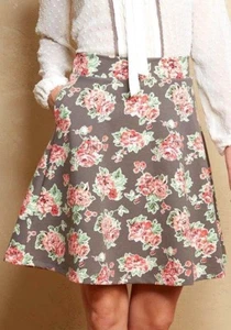 Falda Matilda Jane CHERYL SKATER Grande L Floral Mujeres Amigas Forever Nueva con etiquetas - Imagen 1 de 2