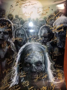 Singed Walking Dead Poster AMC Promo Poster - Picture 1 of 12