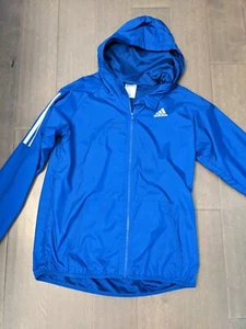 Adidas Boy's Hooded Lightweight Jacket Size L Large 14 - 16 - Picture 1 of 6