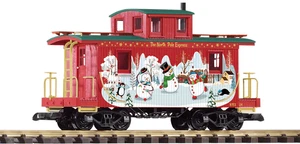 Piko 38967 G Christmas Wood Caboose - Picture 1 of 1