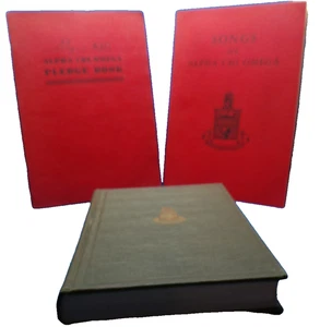 Alpha Chi Omega Sorority WWII era pledge book songs history 1885 1948 lot 3 - Imagen 1 de 15
