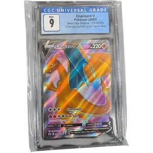 Charizard V Pokémon 2020 Black Star Promos SWSH050 Graded Slab CGC 9 Cert# 0184 - Picture 1 of 4