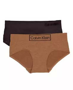 Calvin Klein BRONZED Big Girls Seamless Hipster Briefs, Pack of 2, US Medium 7/8 - Picture 1 of 3