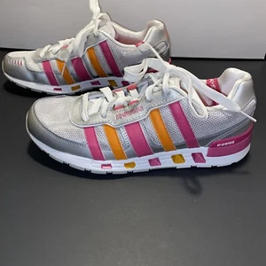 Zapatos para correr K-Swiss para mujer Truxton de malla baja plateados rosa naranja talla 8 - Imagen 1 de 9