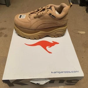 Zapatillas de deporte de plataforma KangaROOS vintage años 90 Rave Honey RARAS NUEVAS talla 3 suela GRANDE - Imagen 1 de 4